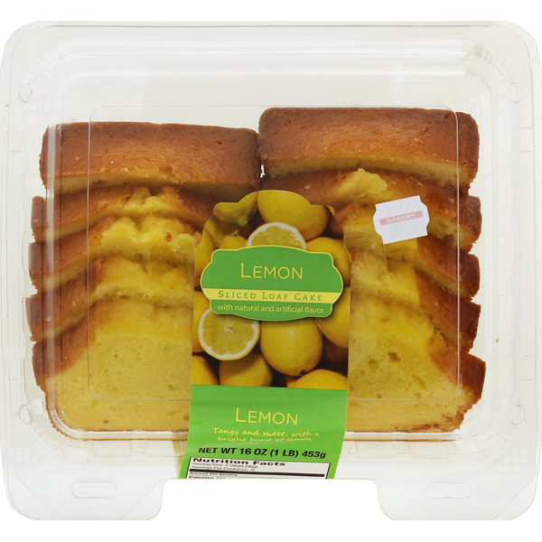 Bakery Desserts CSM Bakery Sliced Loaf Cake, Lemon hero