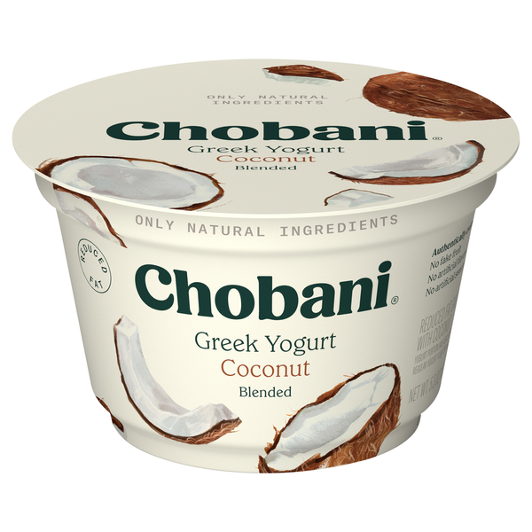 Yogurt/Kefir Chobani Yogurt, Greek, Reduced Fat, Coconut, Blended hero