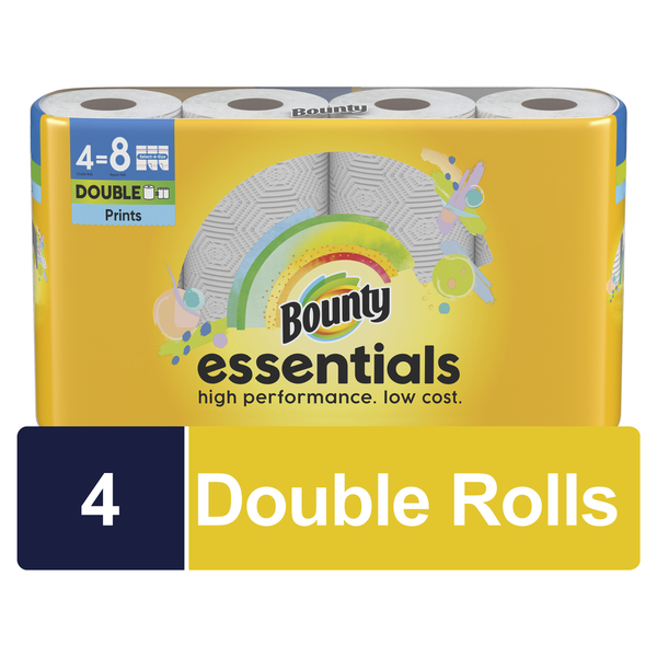 Bounty Essential Select-A-Size Paper Towels, 4 Count hero