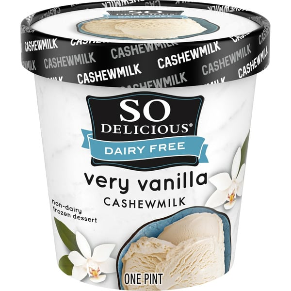 Ice Cream & Ice So Delicious Dairy Free Very Vanilla Cashewmilk Non Dairy Frozen Dessert hero