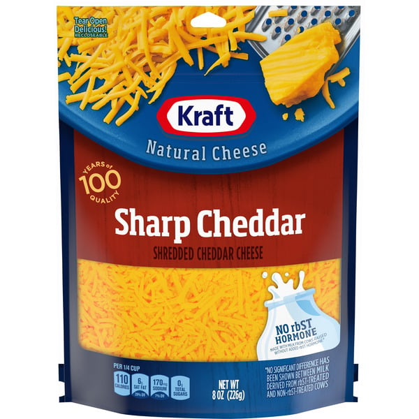 Cheese Kraft Sharp Cheddar Shredded Cheese, oz Bag hero