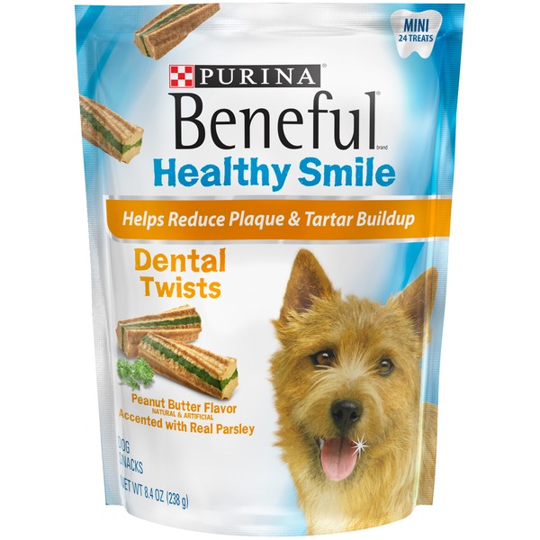 Dog Food & Care Purina Beneful Healthy Smile Twists Mini Dental Dog Snacks hero