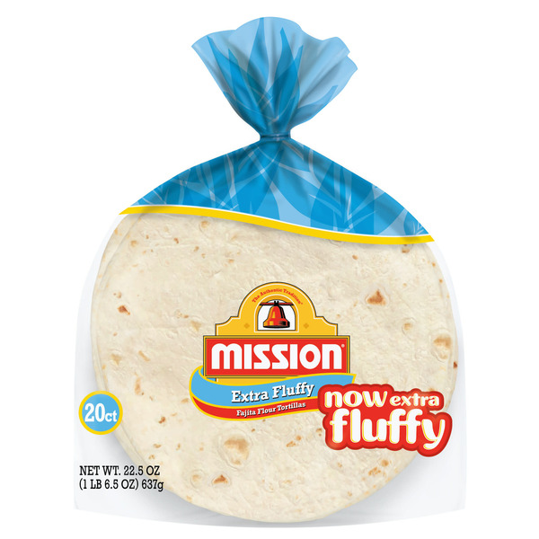 Tortillas & Flat Bread Mission Extra Fluffy Fajita Flour Tortillas hero