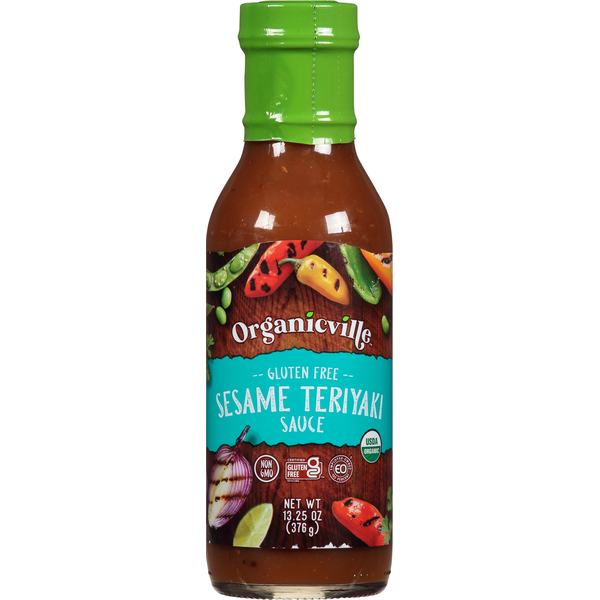 Condiments Organicville Sauce, Sesame Teriyaki, Gluten Free hero