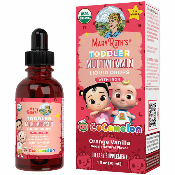 Maryruth's Cocomelon Toddler Multivitamin Liquid Drops With Iron hero