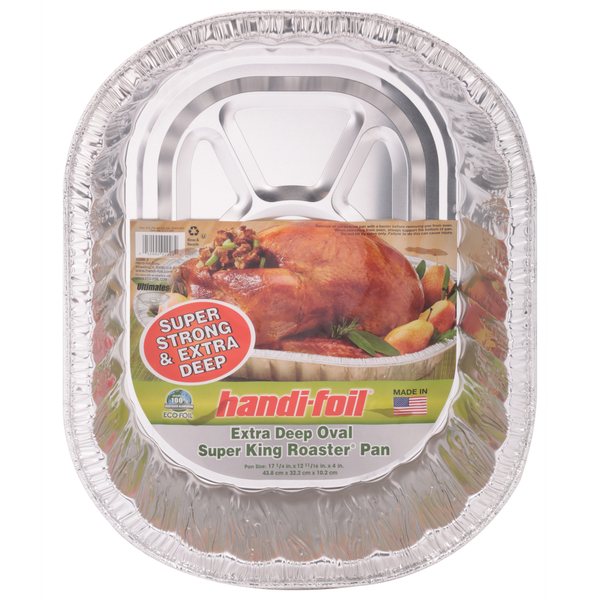 Kitchen Supplies Handi-foil Roaster Pan, Super King, Extra Deep Oval hero