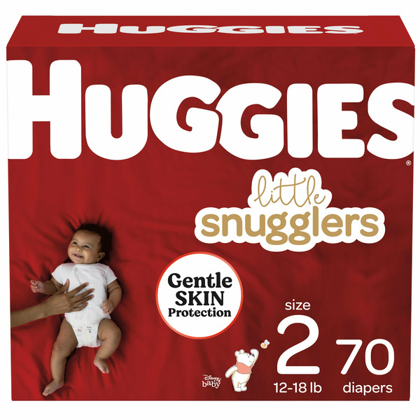 Diapers & Wipes Huggies Little Snugglers Baby Diapers, Size 2 hero