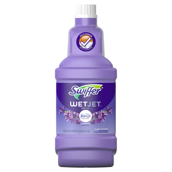 Cleaning Supplies Swiffer WetJet Multi-Purpose & Hardwood Liquid Cleaner Refill, Lavender hero