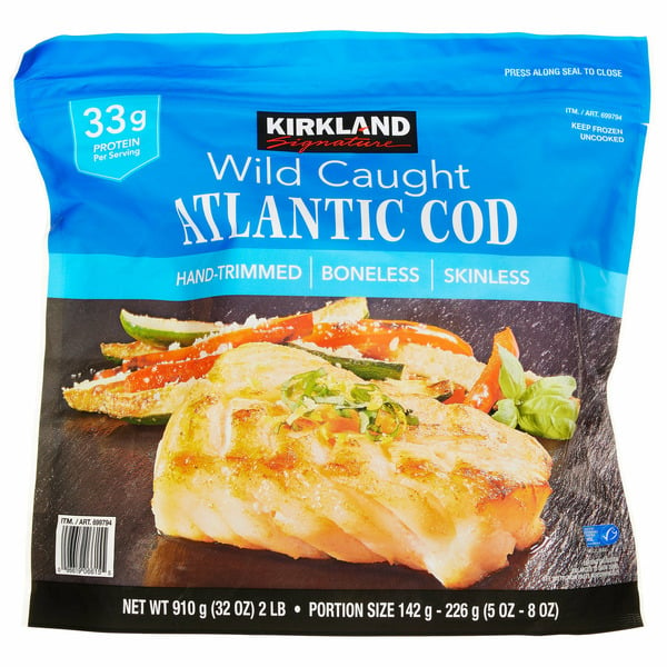 Frozen Meat & Seafood Chicken of the Sea Wild Atlantic Cod, Individually Wrapped, 2 lbs hero