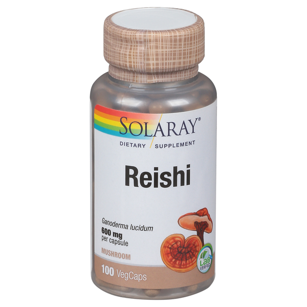 Supplement Combinations Solaray Reishi, Mushroom, 600 mg, VegCaps hero