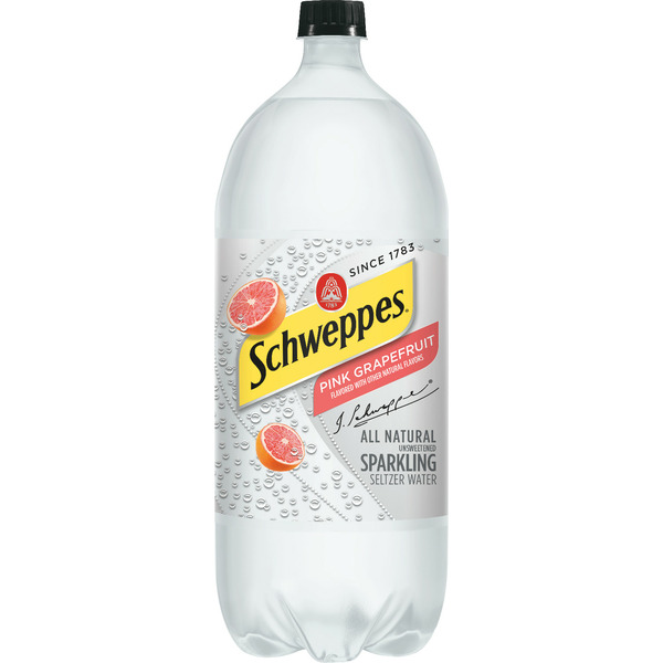 Water, Seltzer & Sparkling Water Schweppes Pink Grapefruit Sparkling Seltzer Water hero