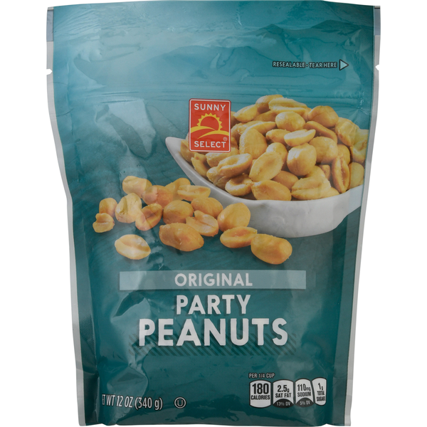 Nuts, Seeds & Dried Fruit Sunny Select Peanuts, Original, Party hero