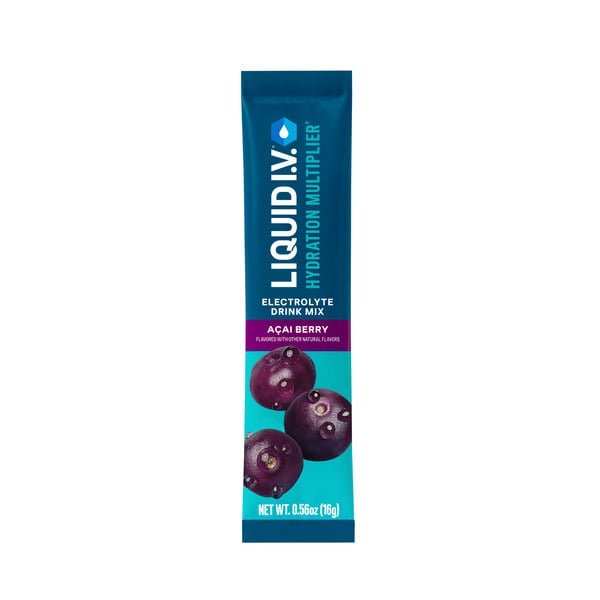 Energy & Sports Drinks Liquid I.V. Hydration Multiplier Electrolyte Drink Mix, Acai Berry hero