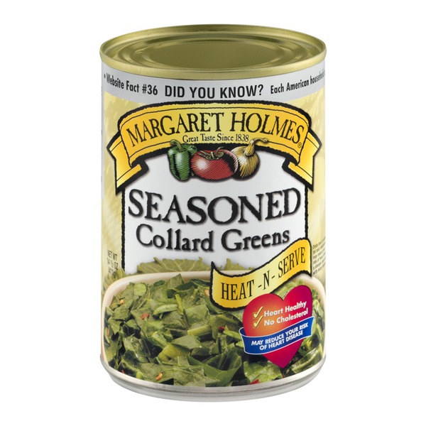 Canned & Jarred Vegetables Margaret Holmes Seasoned Collard Greens hero