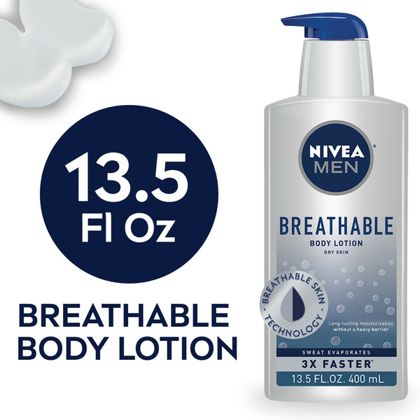 NIVEA Men Breathable Lotion, With Shea Butter And Vitamin E hero