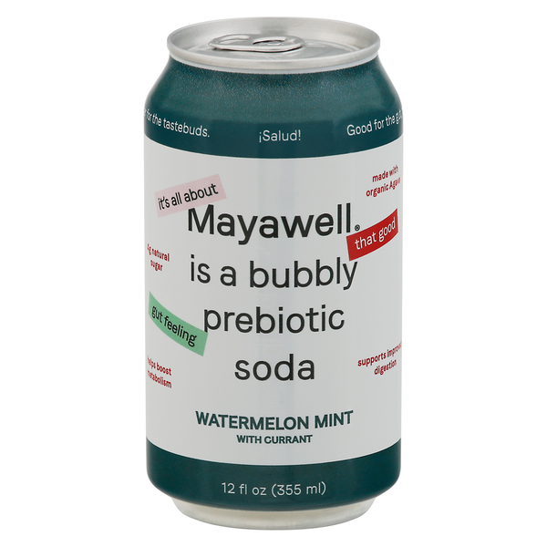 Soft Drinks Mayawell Prebiotic Soda, Watermelon Mint hero