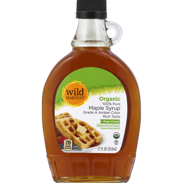 Honeys, Syrups & Nectars Wild Harvest Maple Syrup, Organic, 100% Pure hero