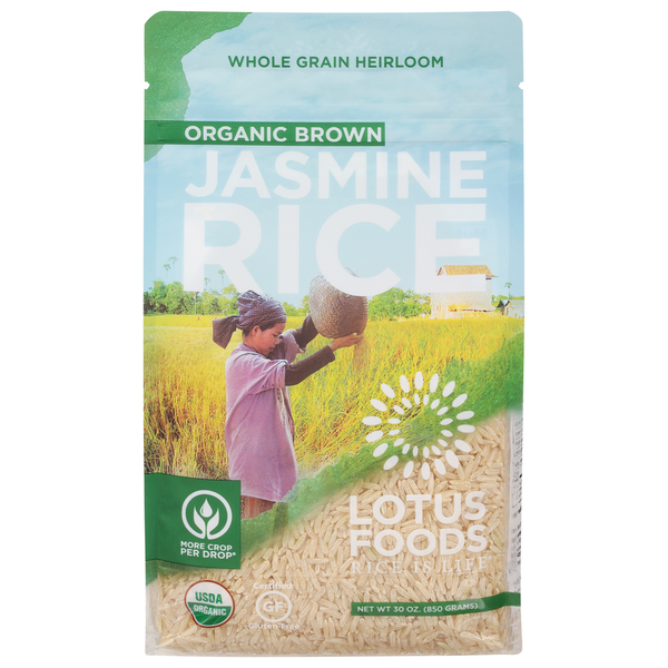 Grains, Rice & Dried Goods Lotus Foods Jasmine Rice, Organic Brown hero