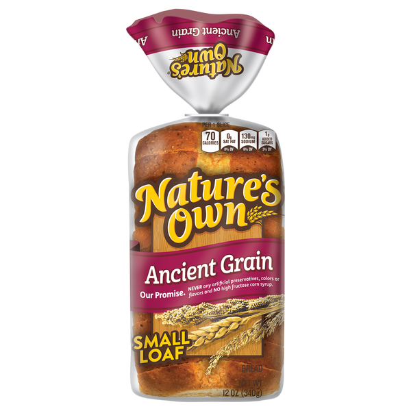 Bread Nature's Own Ancient Grain, Small Loaf Size, Sliced Bread hero