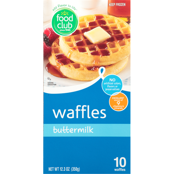 Frozen Breakfast Food Club Waffles, Buttermilk hero