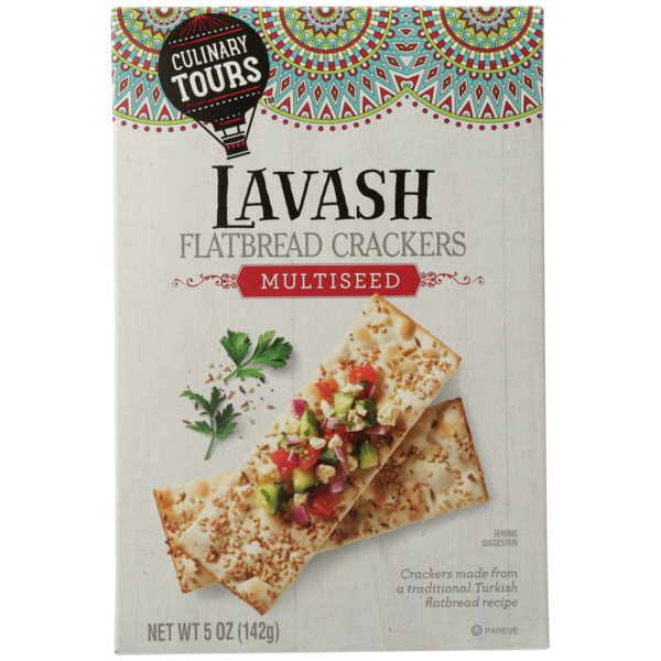 Crackers Culinary Tours Multiseed Lavash Flatbread Crackers hero