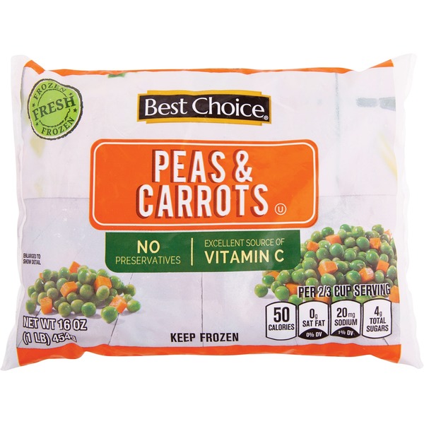 Frozen Meals Best Choice Peas & Carrots hero