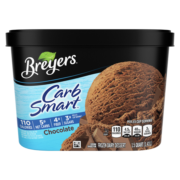 Ice Cream & Toppings Breyers CarbSmart™ Frozen Dairy Dessert Chocolate hero