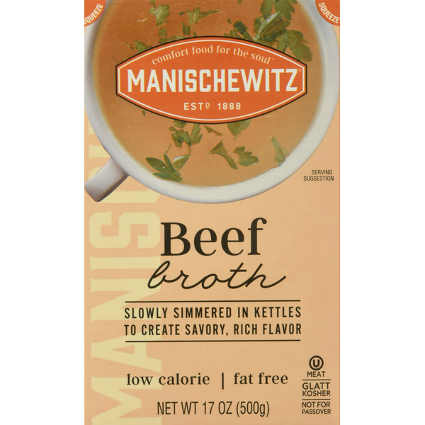 Soup, Broth & Bouillon Manischewitz Beef Broth hero