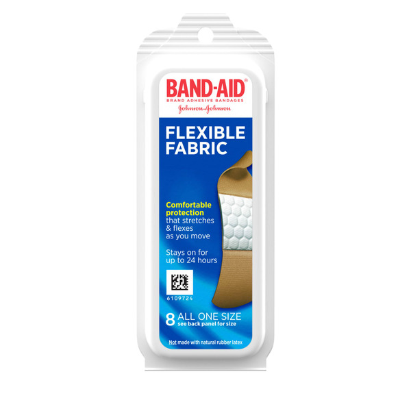 BAND-AID Flexible Fabric Adhesive Bandages, All One Size hero