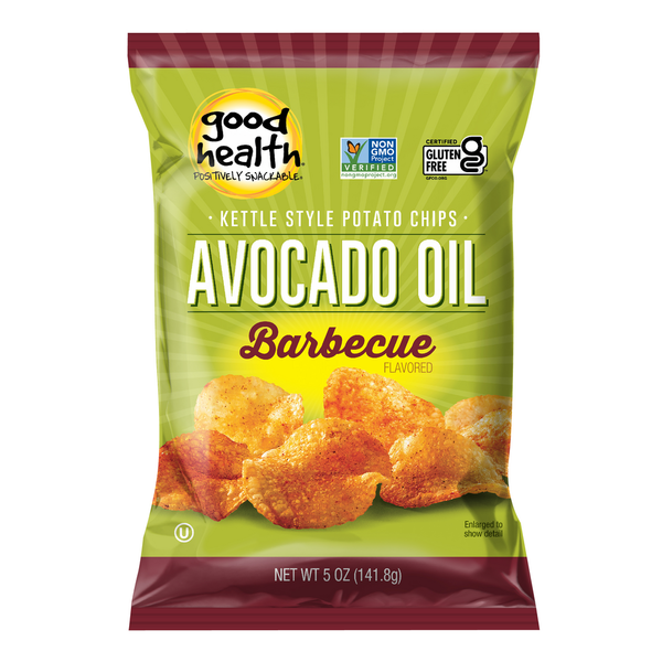 Chips & Pretzels Good Health Avocado Oil Kettle Style Chips Barbecue hero