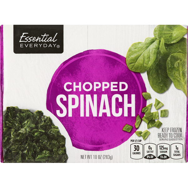 Frozen Produce Essential Everyday Spinach, Chopped hero