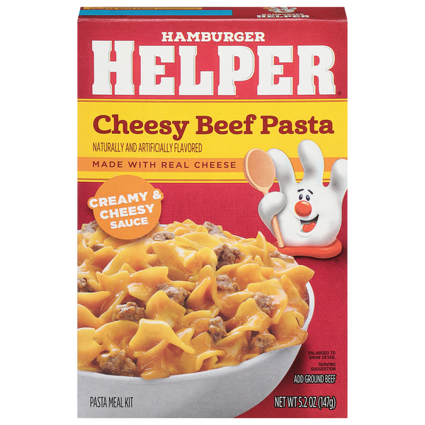 Instant Foods Hamburger Helper Pasta, Cheesy Beef hero