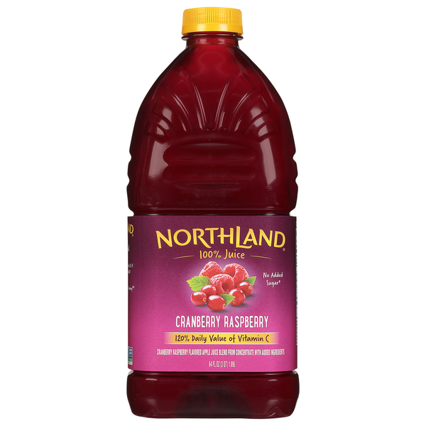 Juice & Nectars Northland 100% Juice, Cranberry Raspberry hero