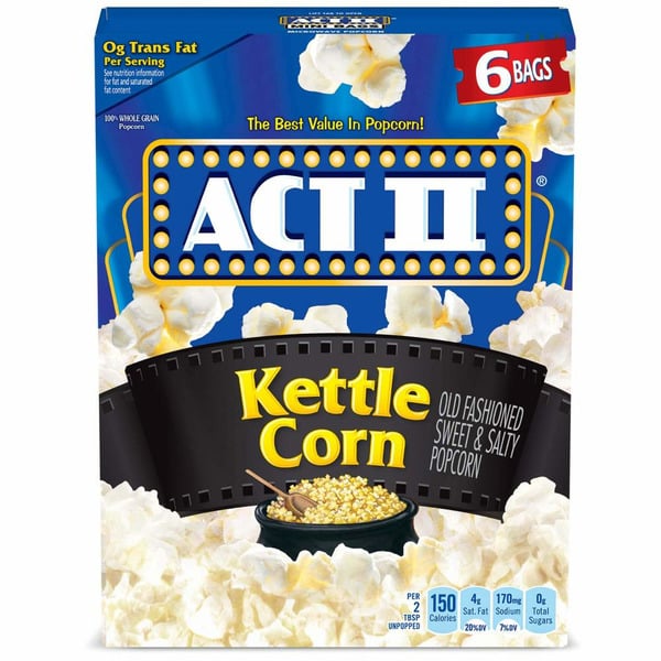 Popcorn & Jerky Act II Kettle Corn Microwave Popcorn hero