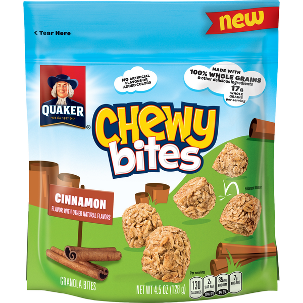 Breakfast Bars & Pastries Quaker Granola Bites, Cinnamon hero