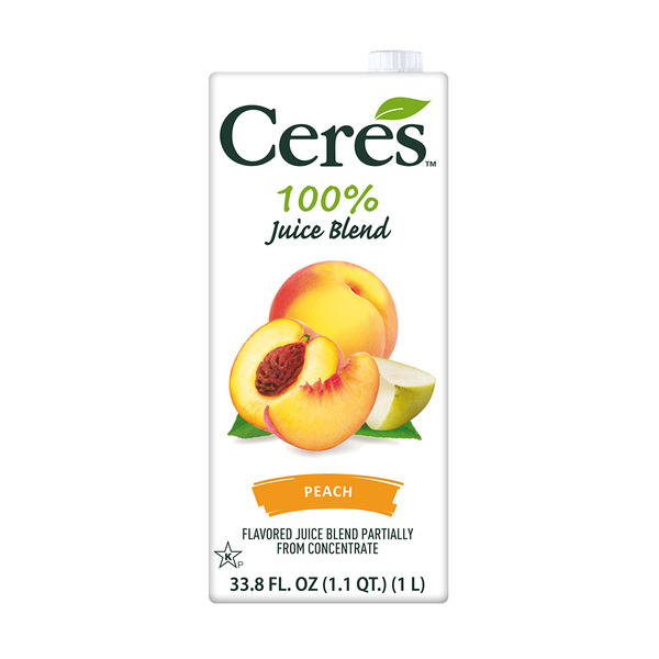 Juice & Nectars Ceres Peach Juice Natural 100% Pure Fruit Juice, no added sugars or preservatives hero