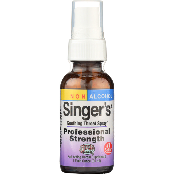 Cold, Flu & Allergy Herbs, Etc. Singer's Professional Strength Non -Alcohol hero