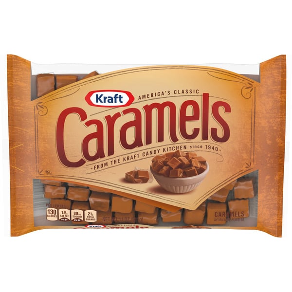 Candy, Chocolate & Gum Kraft America's Classic Individually Wrapped Candy Caramels hero