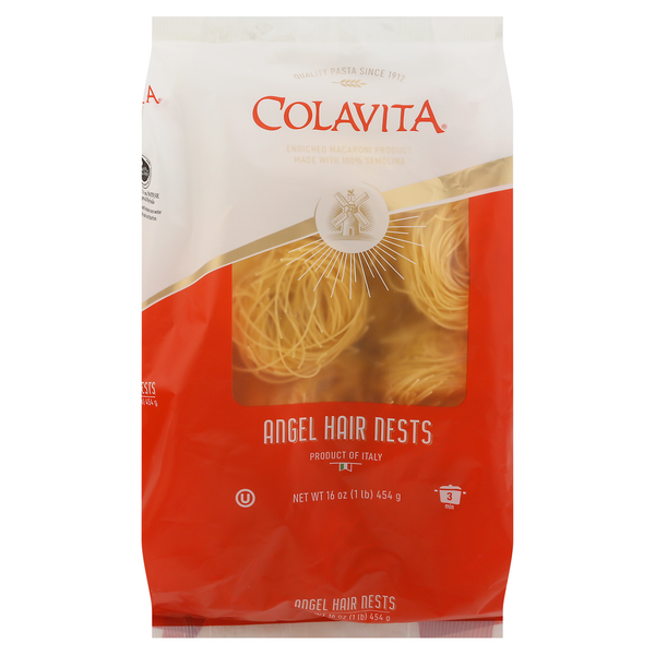 Dry Pasta Colavita Capellini Nest (Angel Hair) Pasta hero