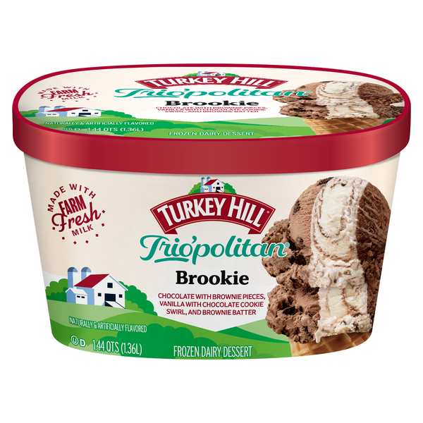 Frozen Dessert Turkey Hill Frozen Dairy Dessert, Brookie hero