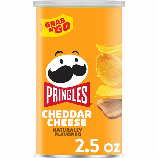 Chips & Pretzels Pringles Potato Crisps Chips, Lunch Snacks, Office and Kids Snacks, Cheddar Cheese hero