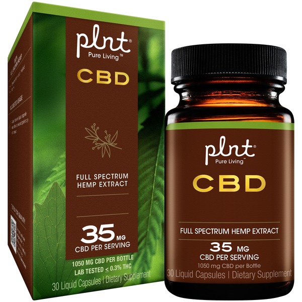 CBD Essential Oils Plnt 35mg CBD Full Spectrum Hemp Extract Capsules hero