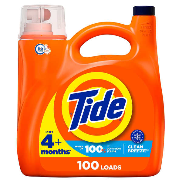 Laundry Tide Liquid Laundry Detergent, Clean Breeze hero