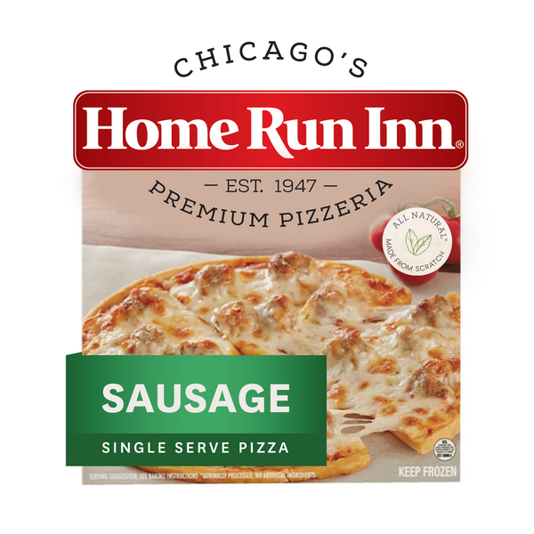 Frozen Pizza Home Run Inn Personal Pizza, Ultra Thin Frozen Sausage Pizza hero