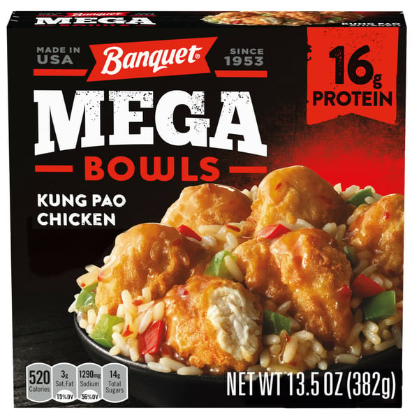 Poultry Counter Banquet Kung Pao Chicken, Frozen Meal hero