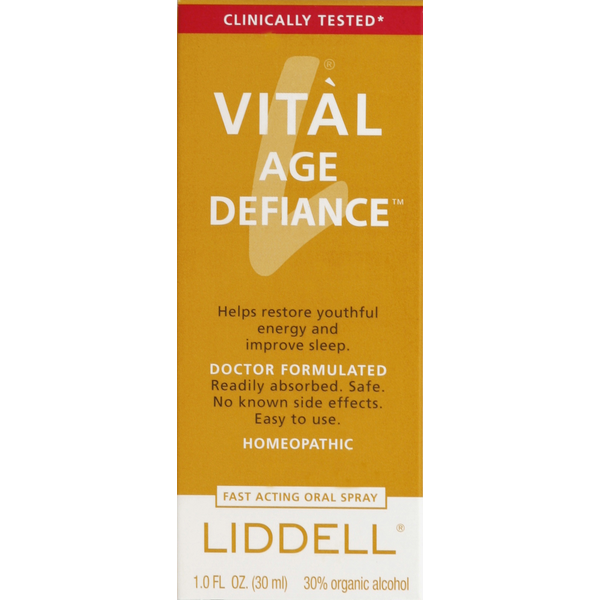 Homeopathic Medicines Liddell Laboratories Vital Age Defiance, Fast Acting Oral Spray hero