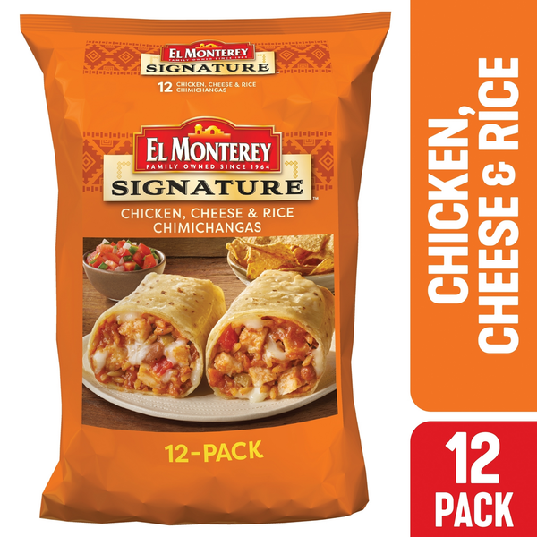 Frozen Meals El Monterey Chicken & Monterey Jack Cheese Chimichangas hero