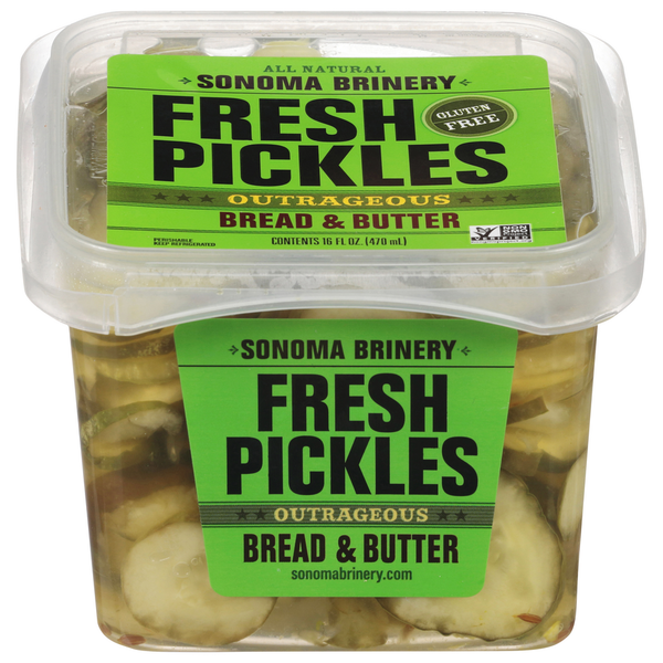 Pickled Goods & Olives Sonoma Brinery Pickles, Fresh, Bread & Butter hero