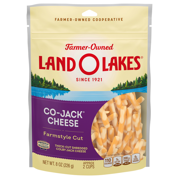 Specialty Cheeses Land O Lakes Co-Jack Cheese Farmstyle Shreds hero