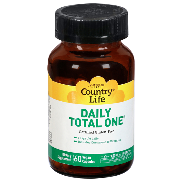 Multi Vitamins Country Life Daily Total One, Vegan Capsules hero